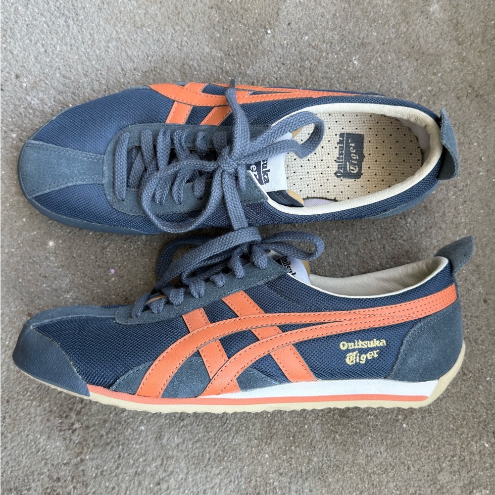 Onitsuka Tiger by Asics Men's Navy and Orange Sneakers